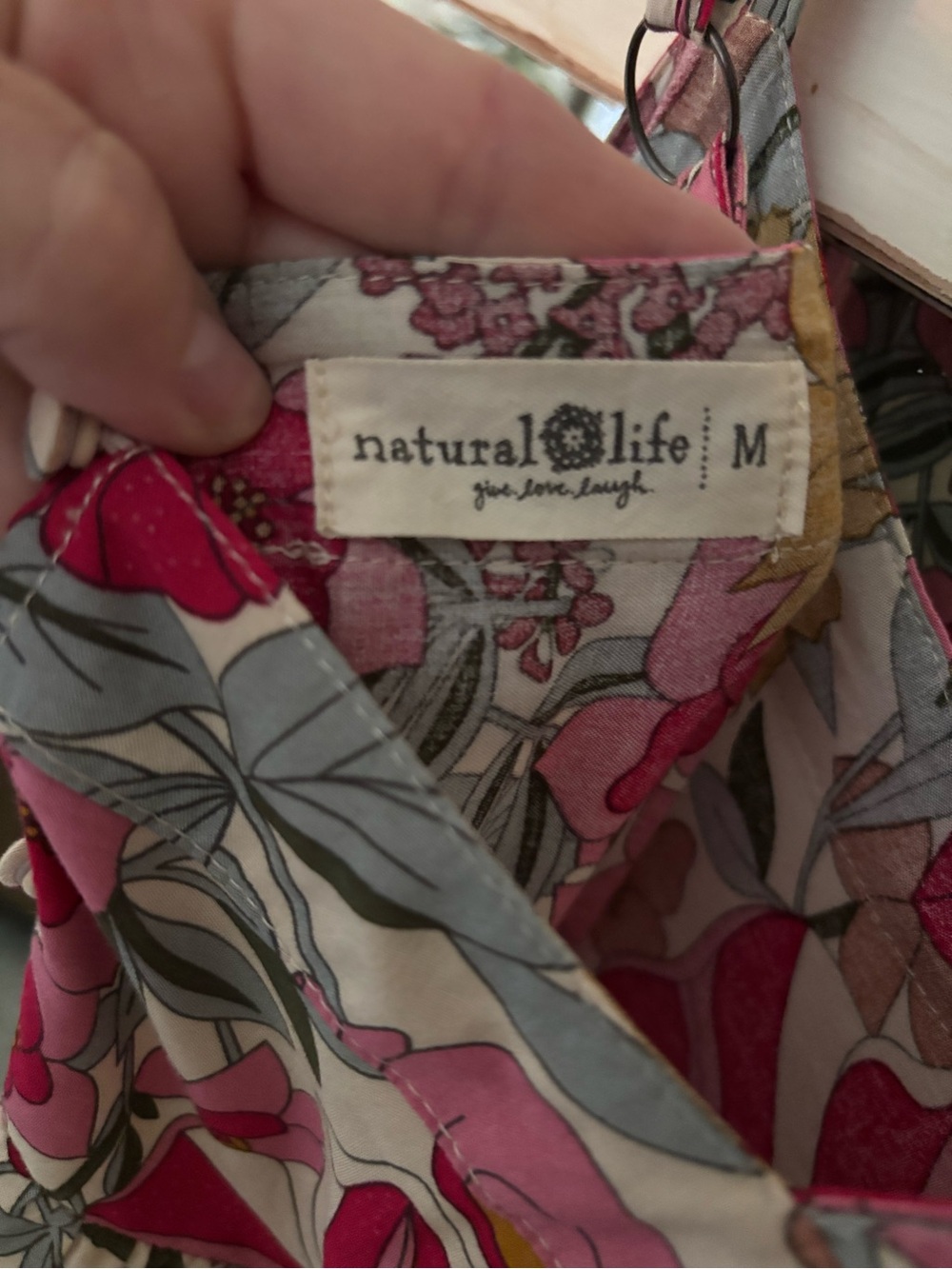 NATURAL LIFE Pink & Mustard Floral Tiered Maxi Sundress - Picture 5 of 10
